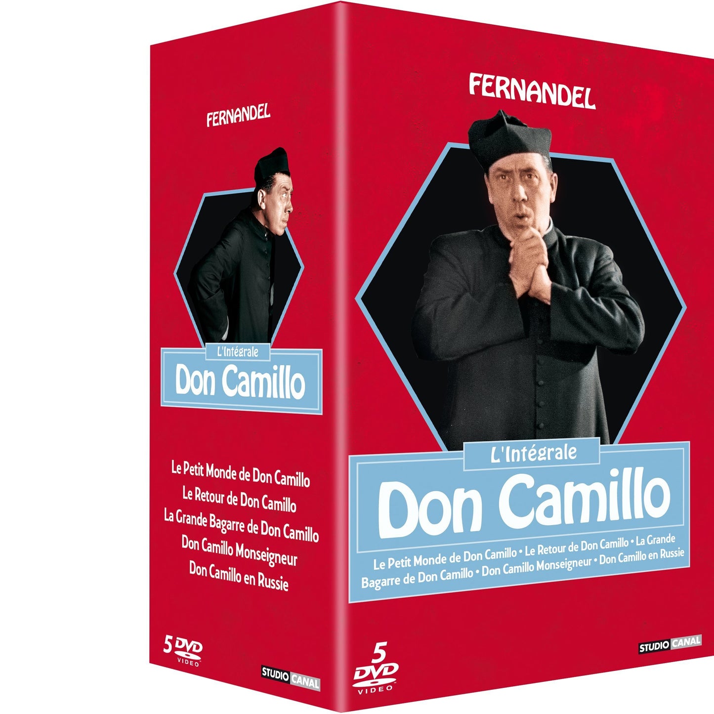 Livrenpoche : Coffret Don Camillo, l'Intégrale - Coffret 5 DVD (Le petit monde de Don Camillo - le retour de Don Camillo - la grande bagarre de Don Camillo - Don Camillo Monseigneur - Don Camillo en Russie) - Duvivier, Julien, Gallone, Carmine, Comencini, Luigi - DVD