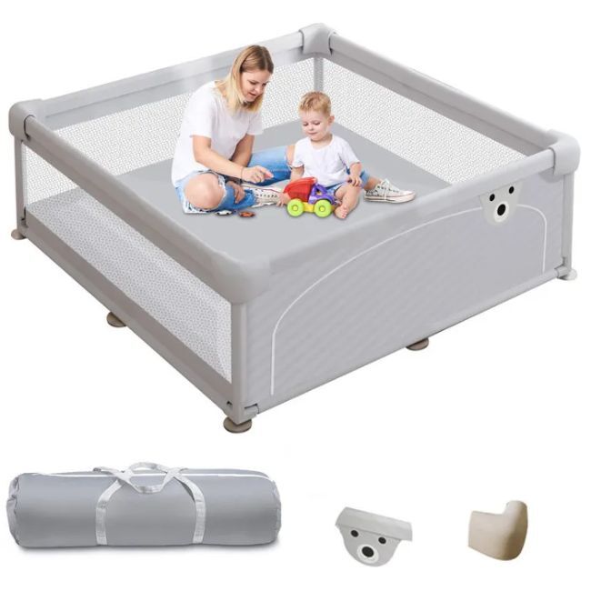 Livrenpoche : Parc bébé 90x90 cm intérieur et extérieur -  - Divers