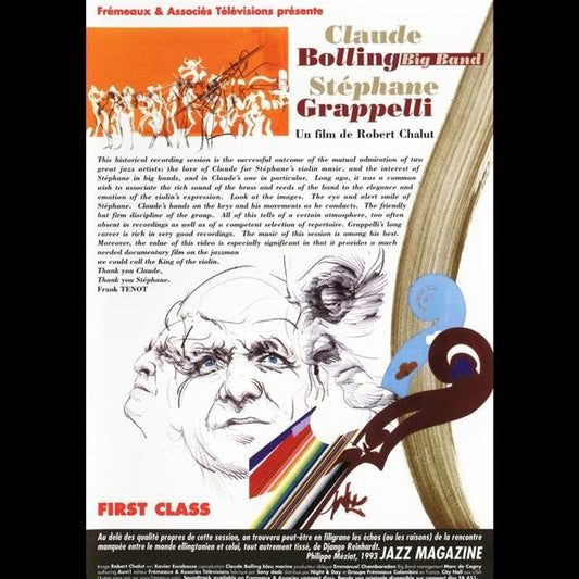 Livrenpoche : Stephane Grappelli & Claude Bolling : First Class - Claude Bolling, Stéphane Grappelli, Robert Chalut - DVD