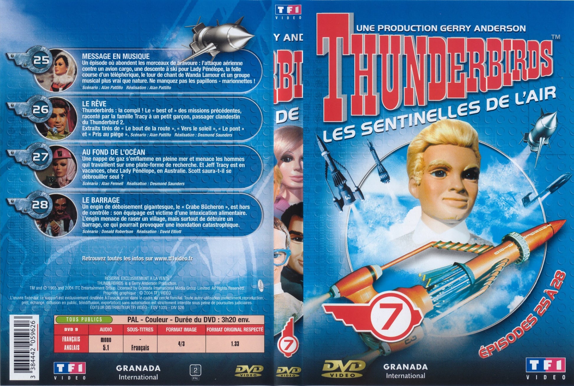 Livrenpoche : Thunderbirds, les sentielles de l'air Volume 7 - Gery Anderson - DVD