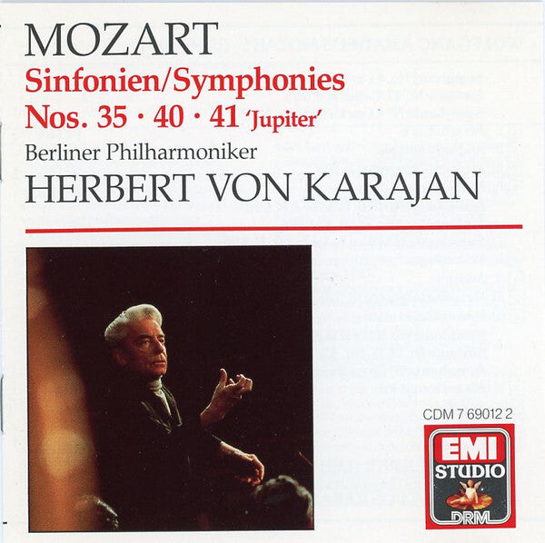 Livrenpoche : Mozart*, Berliner Philharmoniker, Herbert von Karajan - Sinfonien/Symphonies Nos. 35, 40, 41 - Mozart, Herbert Von Karajan, Berliner Philharmoniker - CD