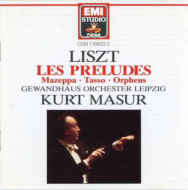 Livrenpoche : Liszt* - Gewandhaus Orchester Leipzig*, Kurt Masur - Symphonic Poems - liszt - CD