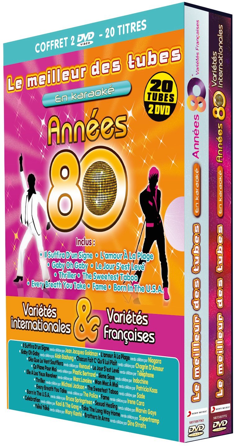 Livrenpoche : Le Meilleur des Tubes en Karaoké : Années 80 Variétés Françaises & Internationales-Coffret 2 DVD - XXX - DVD
