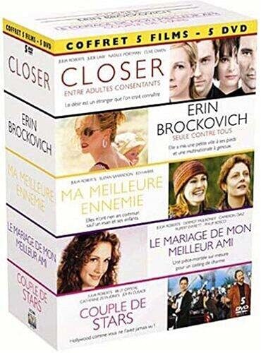 Livrenpoche : Coffret Julia Roberts : closer , erin brockovich , ma meilleure ennemie , le mariage de mon meilleur ami , couples de stars - Chris Columbus, Steven Soderbergh, Mike Nichols, Joe Roth, P.J. Hogan - DVD