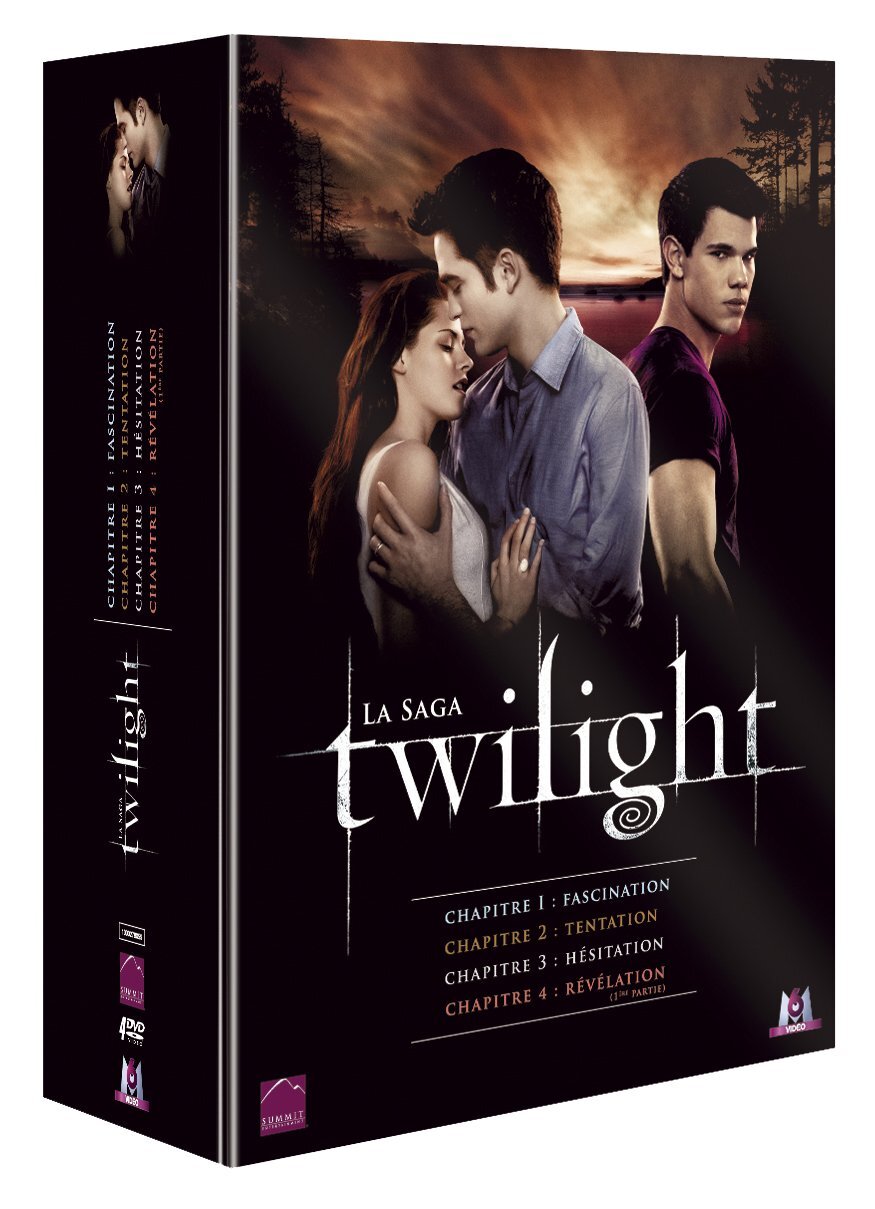 Livrenpoche : Twilight 1 : Fascination 2 : Tentation 3 : Hésitation + Chapitre 4 : Révélation, 1ère Partie (Édition Limitée) - Chris Weitz, Catherine Hardwicke, David Slade, Bill Condon - DVD