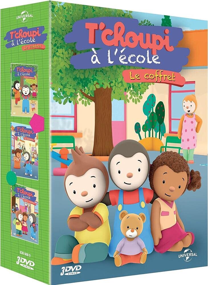 Livrenpoche : T'choupi à l'école-Le Coffret : La Kermesse Vacances + C'est la rentrée - Lionel Kerjean - DVD