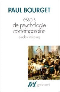 Essais de psychologie contemporaine - Paul Bourget - Livre