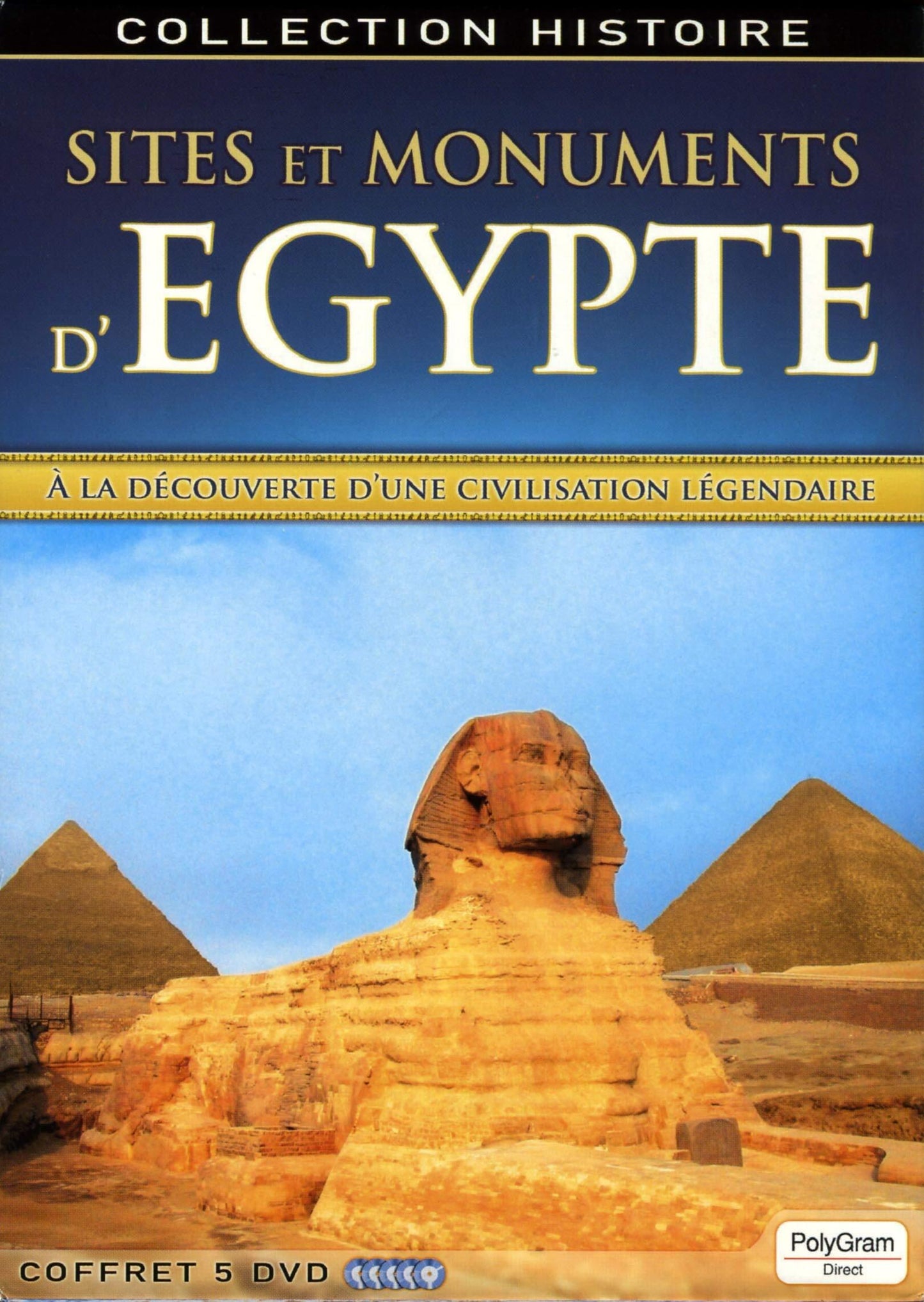 Livrenpoche : Sites et Monuments d'Egypte-Coffret 5 DVD - XXX - DVD