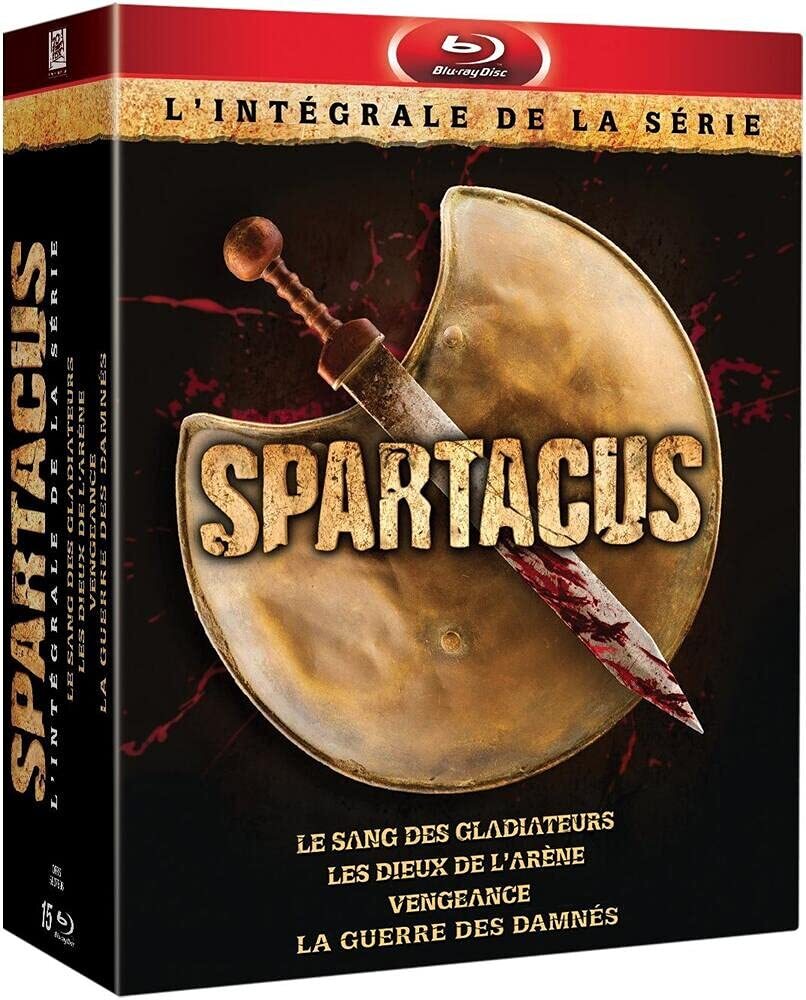 Livrenpoche : Spartacus-L'intégrale de la série : Le Sang des Gladiateurs + Les Dieux de l'arène + Vengeance + La Guerre des damnés (Blu-Ray) - XXX - DVD