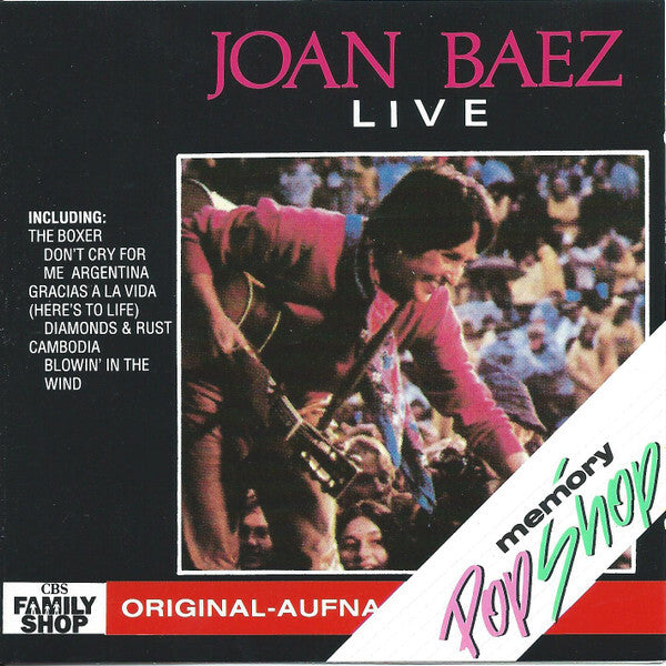 Livrenpoche : Joan Baez - Live - Joan Baez - CD