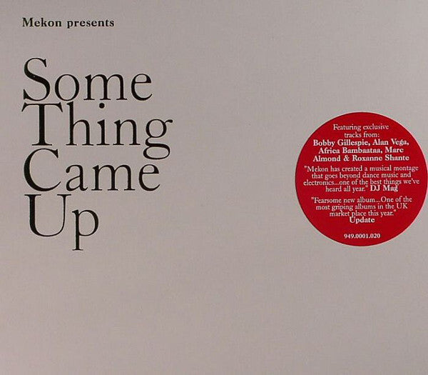 Livrenpoche : Mekon - Some Thing Came Up - Mekon - CD