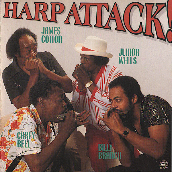 Livrenpoche : James Cotton, Junior Wells, Carey Bell, Billy Branch - Harp Attack! - James Cotton, Junior Wells, Carey Bell, Billy Branch - CD