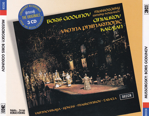 Mussorgsky* - Rimsky-Korsakov* ? Ghiaurov* - Vienna Philharmonic* - Karajan* ? Vishnevskaya* · Spiess* · Maslennikov* · Talvela* - Boris Godunov - Mussorgsky - CD