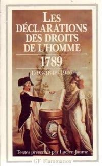 Livrenpoche : Les déclarations des droits de l'homme - Inconnu - Livre