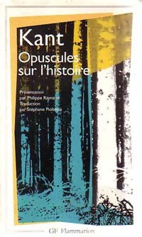 Livrenpoche : Opuscules sur l'histoire - Emmanuel Kant - Livre