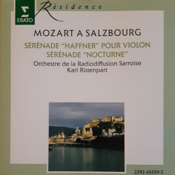 Livrenpoche : Mozart*, Orchestre De La Radiodiffusion Sarroise*, Karl Ristenpart - Mozart A Salzburg - Mozart, Orchestre De La Radiodiffusion Sarroise, Karl Ristenpart - CD