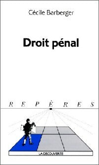 Livrenpoche : Droit pénal - Cécile Barbeger - Livre