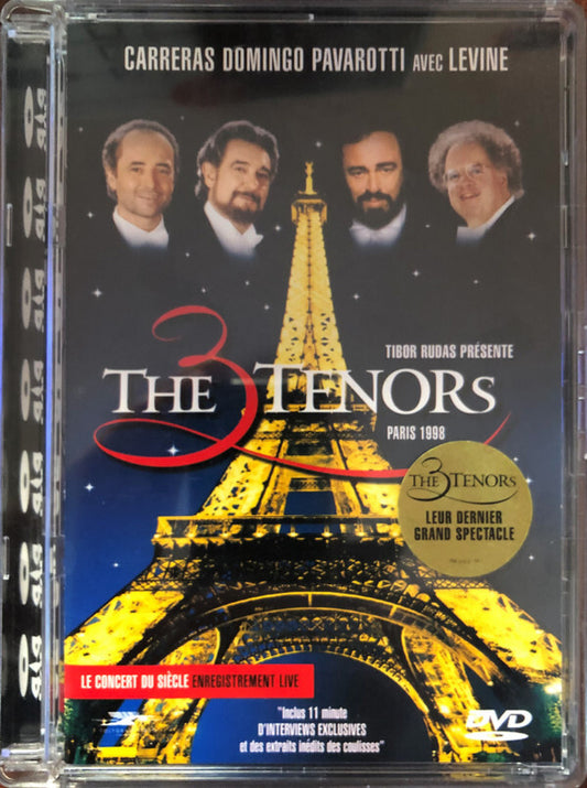 Livrenpoche : José Carreras, Plácido Domingo*, Luciano Pavarotti Avec James Levine (2) Et L'Orchestre De Paris* - The 3 Tenors In Paris - Placido Domingo, José Carreras, Luciano Pavarotti Avec James Levine (2) Et L'Orchestre De Paris - DVD