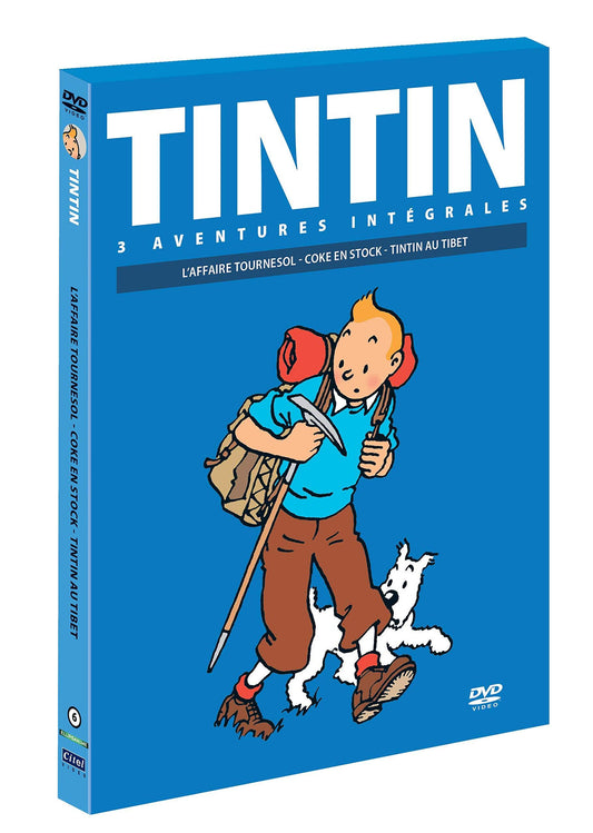 Livrenpoche : 3 Aventures-Vol. 6 : Tintin au Tibet + l'affaire Tournesol + Coke en Stock - Stéphane Bernasconi - DVD