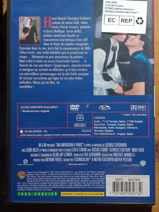 Livrenpoche : Un américain à Paris - Vincente Minnelli - DVD