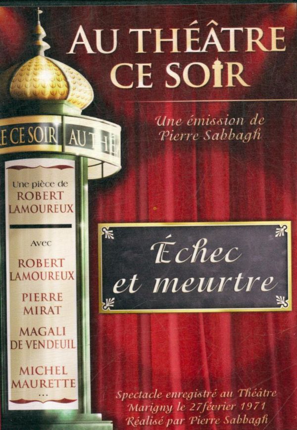 Livrenpoche : Au Théâtre ce Soir Echec et Meurtre - XXX - DVD