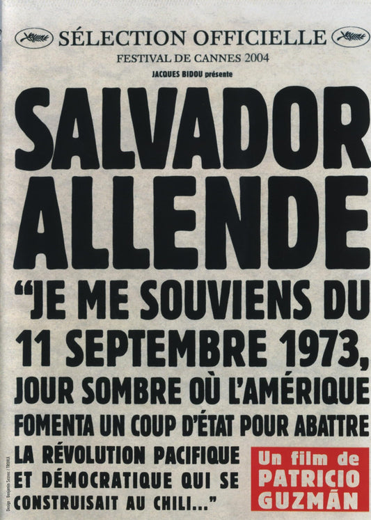 Salvador Allende - Patricio Guzmán - DVD