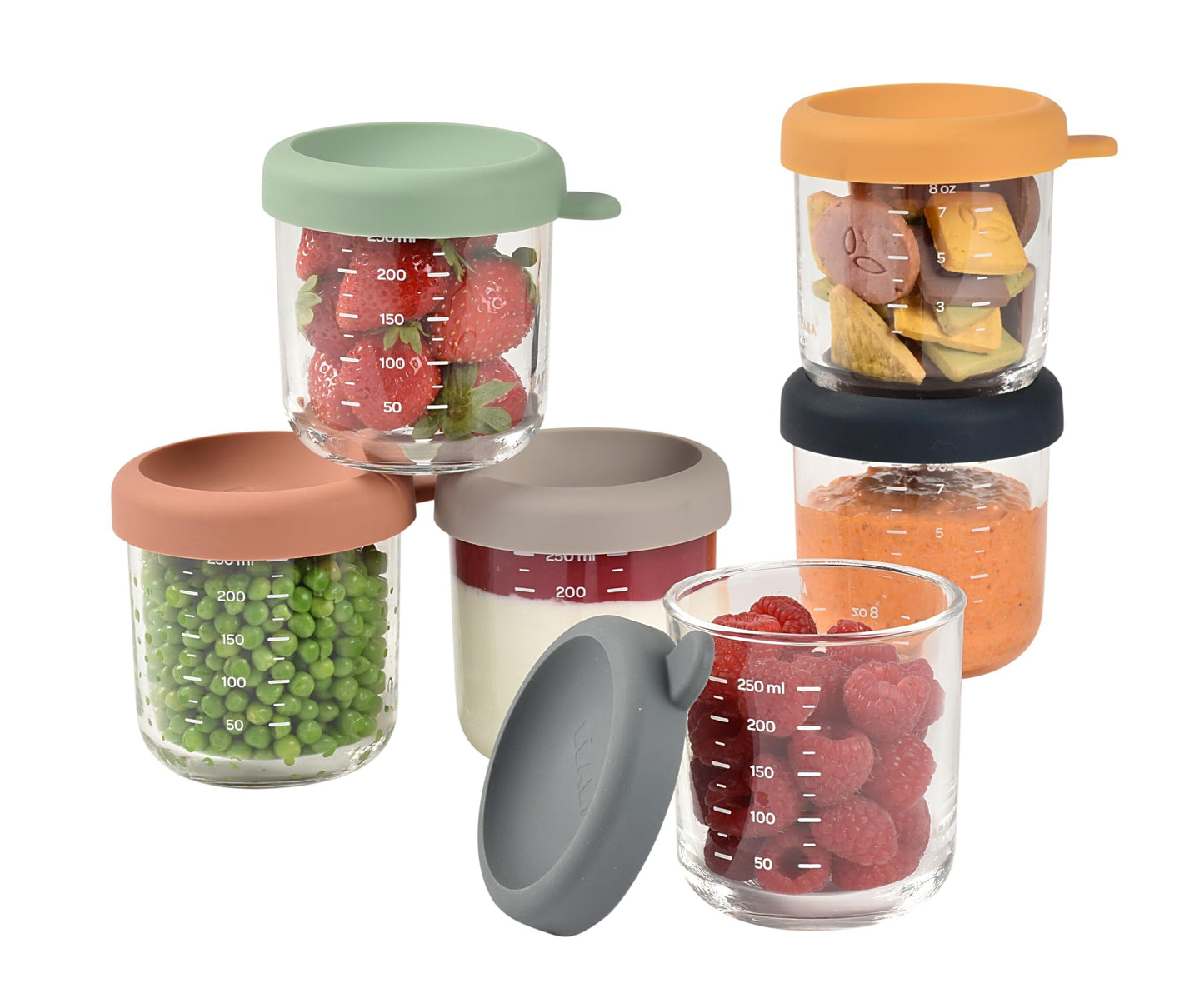 Coffret Béaba 6 portions verre conservation repas bébé -  - Divers