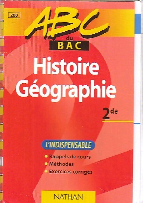 Livrenpoche : Histoire-Géographie seconde - Pierette Chapelle - Livre
