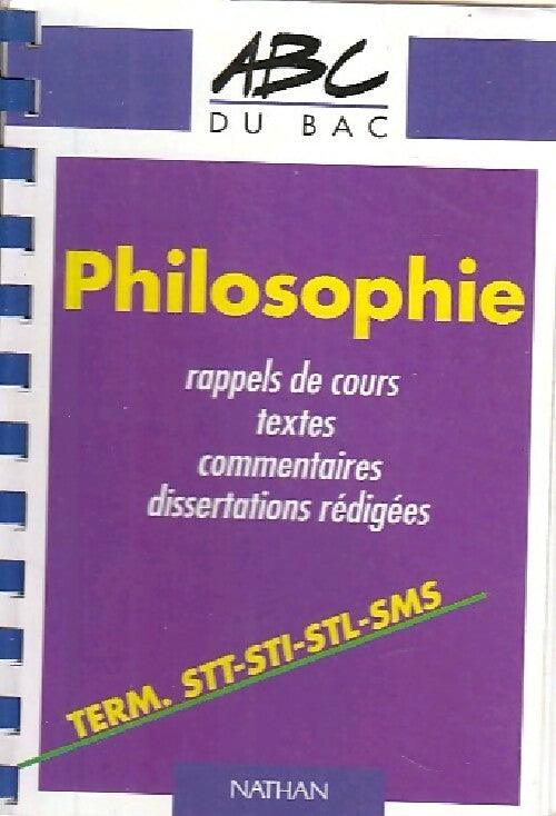 Livrenpoche : Philosophie Terminales STT, STL, STI, SMS - Inconnu - Livre