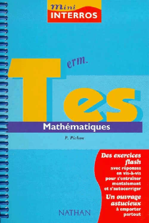 Maths Terminales ES obl. et spé. - Inconnu -  Mini interros - Livre