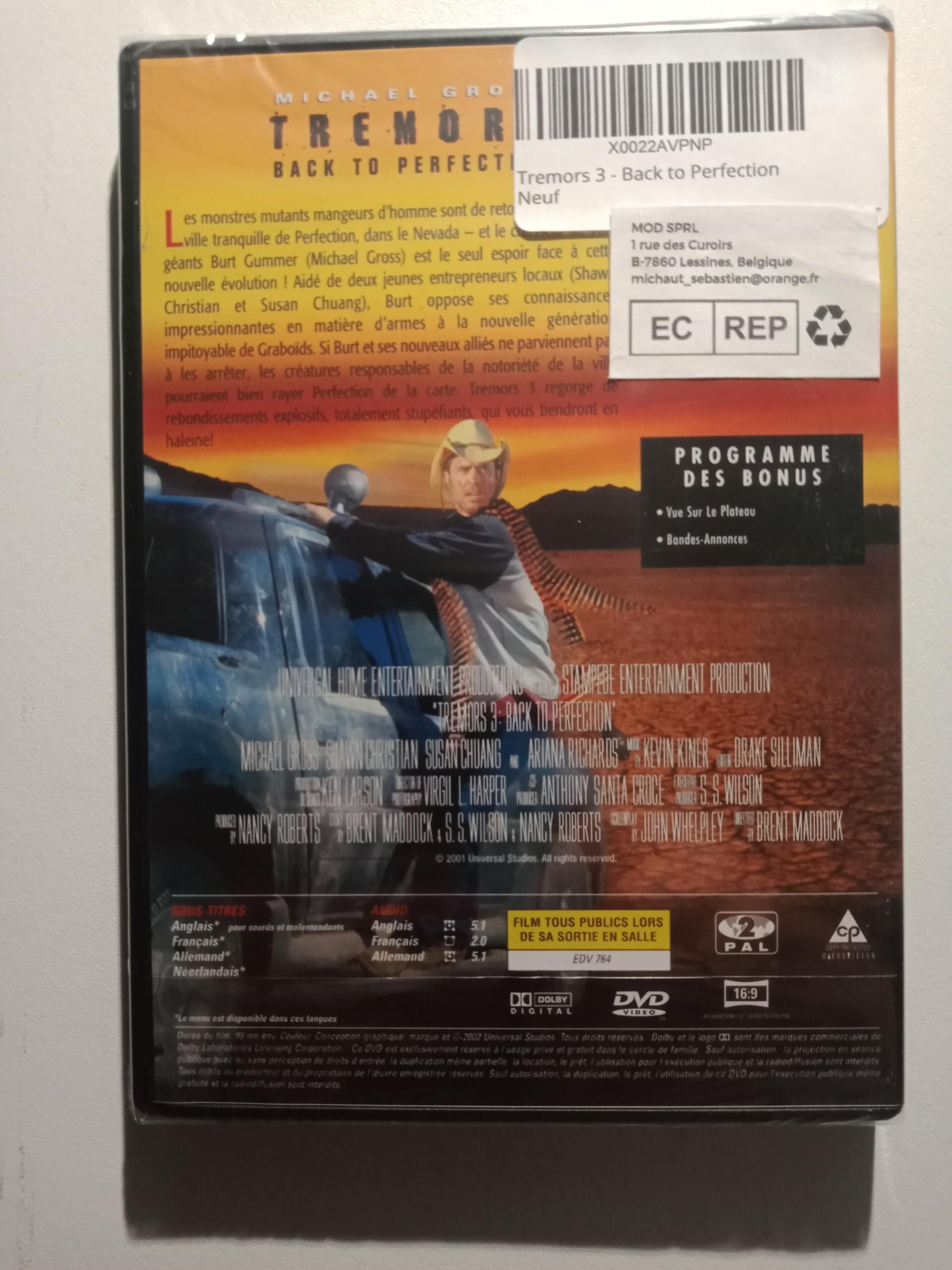 Tremors 3 - Back to perfection - Michael Gross - DVD
