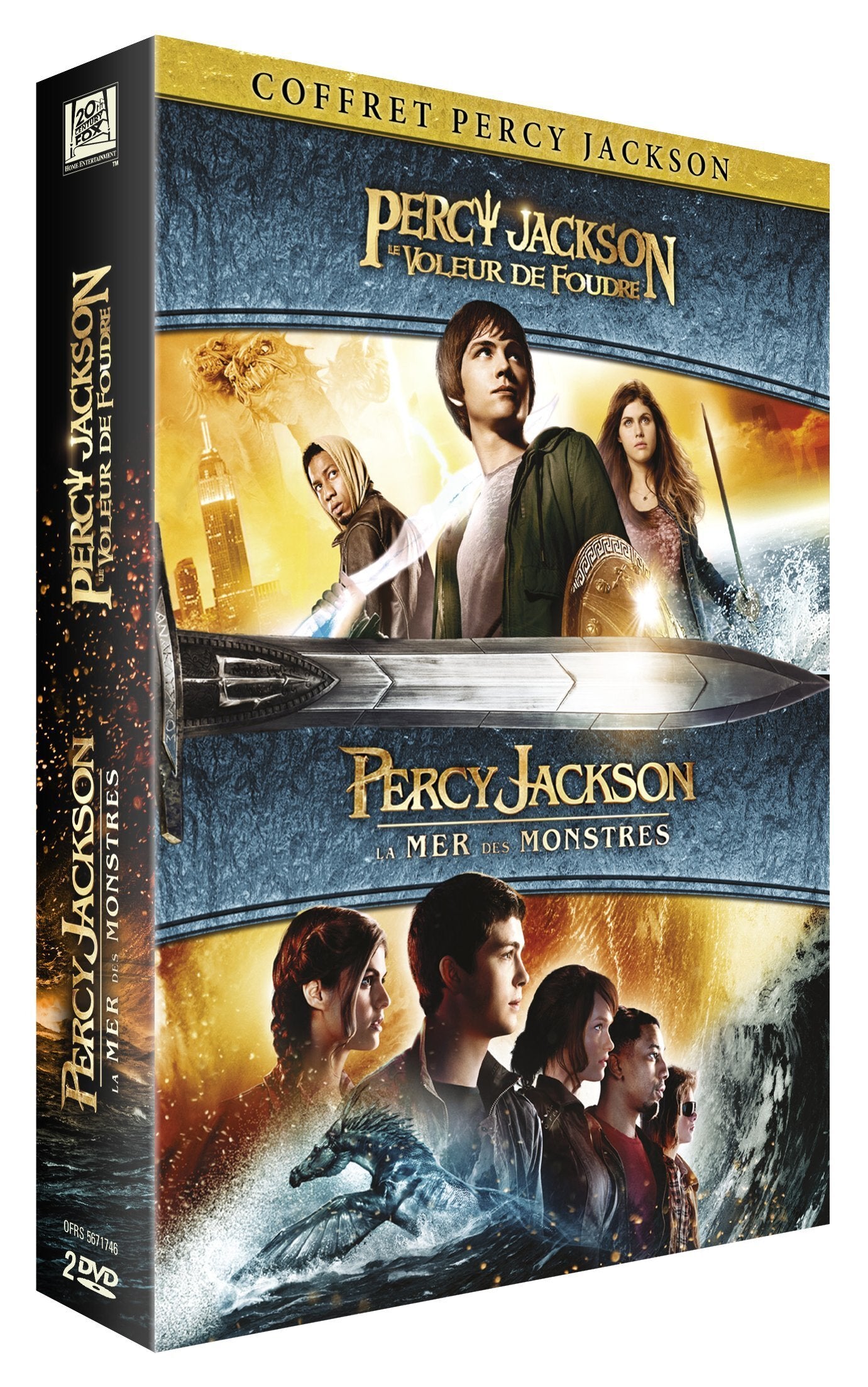 Voleur de foudre + percy jackson 2 : La mer des monstres - Thor Freudenthal, Chris Columbus - DVD