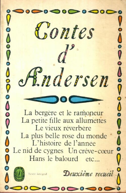 Livrenpoche : Contes Tome II - Hans Christian Andersen - Livre