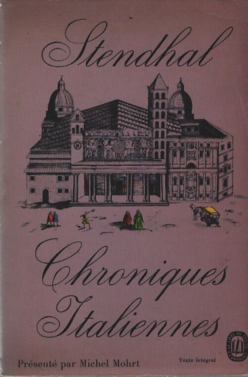 Chroniques italiennes - Stendhal - Livre