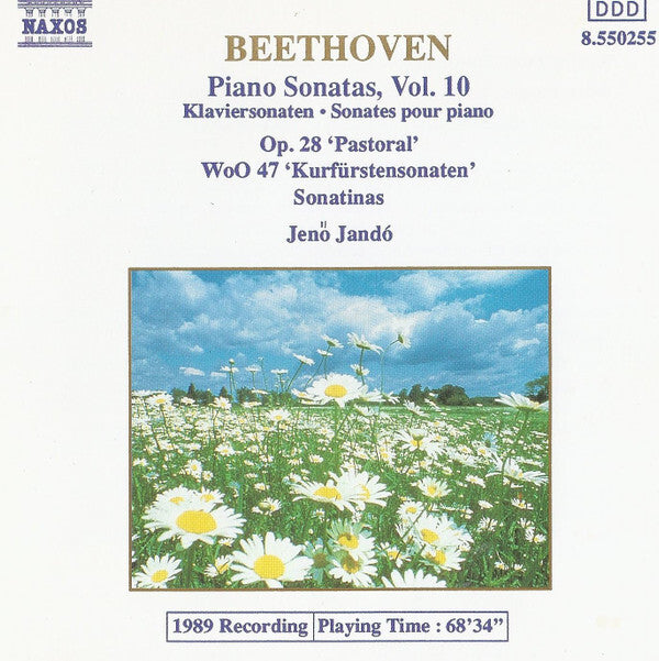 Beethoven*, Jenö Jandó - Piano Sonatas, Vol. 10: Op. 28 'Pastoral' ? WoO 47 'Kurfürstensonaten'  ? Sonatinas - Beethoven, Jenö Jandó - CD