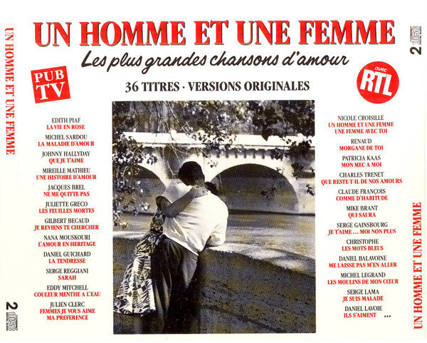 Collectif - Un Homme Et Une Femme - Les Plus Grandes Chansons D'Amour - Collectif - CD
