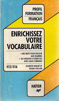 Livrenpoche : Enrichissez votre vocabulaire - Roger Coulon, Niquet-G+Coulon-R - Livre