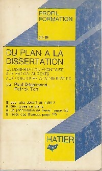 Livrenpoche : Du plan à la dissertation - Patrick Tort, Paul Desalmand - Livre