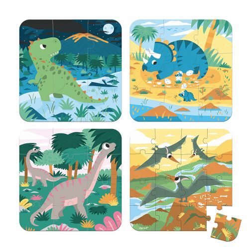 4 puzzles dinosaures -  - jeuSociete