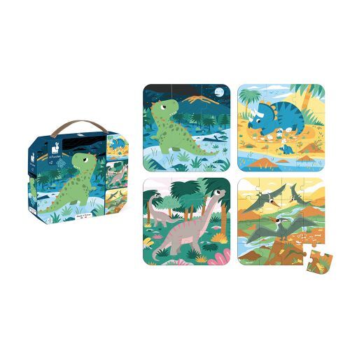 4 puzzles dinosaures -  - jeuSociete