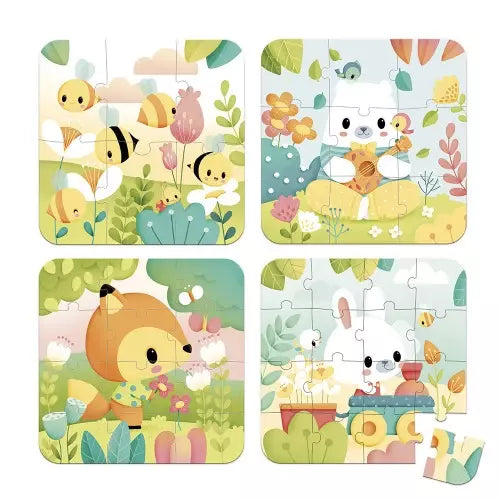 4 puzzles évolutifs animaux -  - jeuSociete