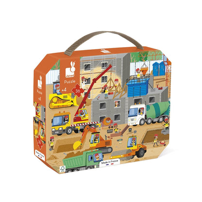 Puzzle enfant le chantier 36 pièces -  - jeuSociete