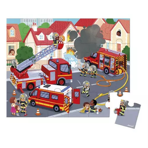 Puzzle enfant pompiers 24 pièces -  - jeuSociete