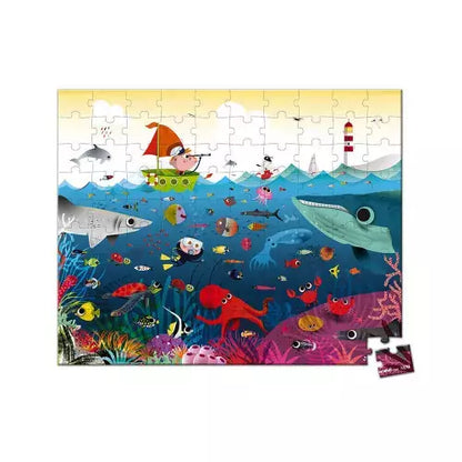 Puzzle enfant monde sous-marin 100 pièces -  - jeuSociete
