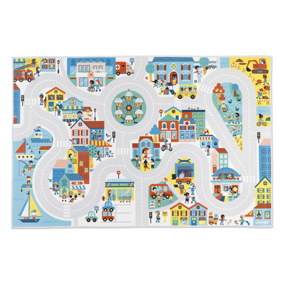 Tapis voiture enfant - Thème ville -  - jeuSociete