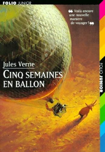 Cinq semaines en ballon - Jules Verne -  Folio Junior - Livre