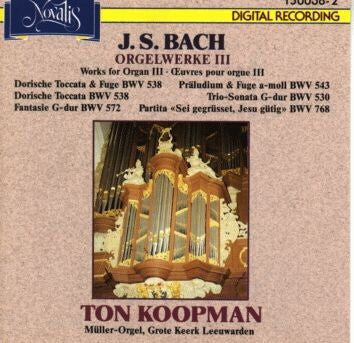 J.S. Bach*, Ton Koopman - Orgelwerke III - J.S. Bach, Ton Koopman - CD