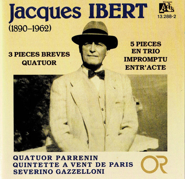 Jacques Ibert - Quatuor à Cordes - Trois Pièces Brèves - Jacques Ibert - CD