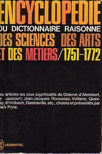 Livrenpoche : L'encyclopédie 1751-1772 - Alain Pons - Livre