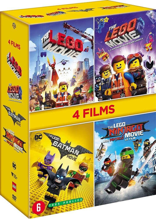 La Grande Aventure Lego 1 & 2 + Lego Ninjago : Le Film + Lego Batman, le film - Phil Lord, Christopher Miller, Mike Mitchell, Charlie Bean, Paul Fisher, Bob Logan, Chris McKay - DVD